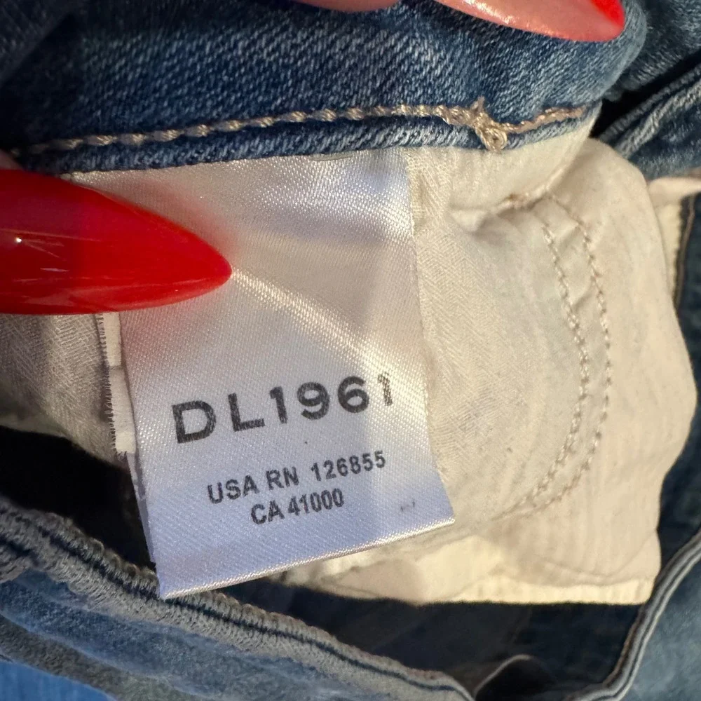 DL1961 Mara Ankle Instasculpt High‎ Rise Straight Jeans Newcastle Wash Size 27